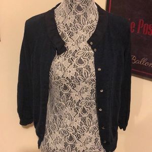 Navy Blue Ann Taylor Cardigan